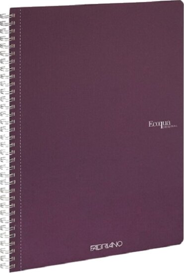 Fabriano Ecoqua 70 lapos A4 sima spirálfüzet - Lila