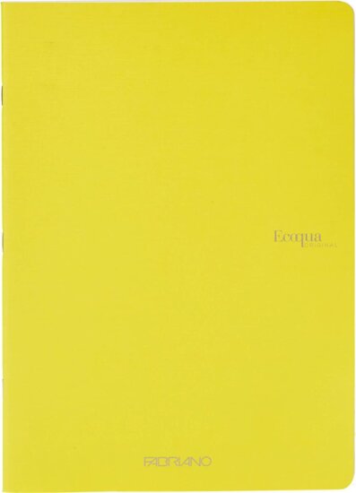 Fabriano Ecoqua Original 40 lapos A4 kockás füzet - Sárga