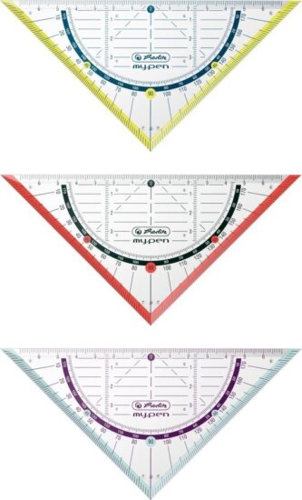 Herlitz My.pen háromszögvonalzó - 16 cm (Többfajta)