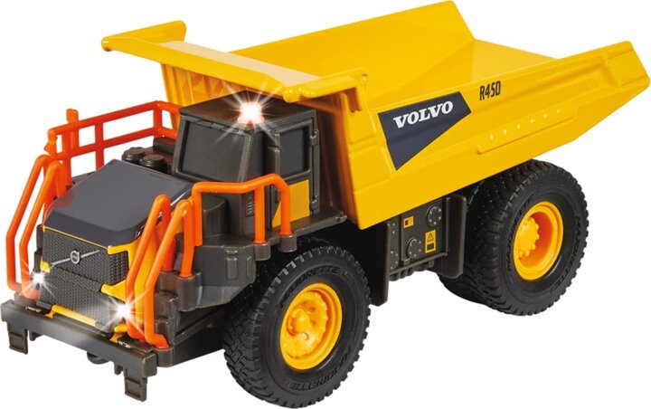 Simba Majorette G.S. Volvo billenős teherautó Dömper 20cm - Sárga/piros