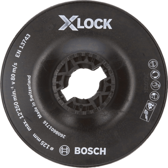 Bosch X-LOCK P50 Kemény hátlapos csiszolótárcsa - 125mm Bosch X-LOCK P50 Kemény hátlapos csiszolótárcsa - 125mm