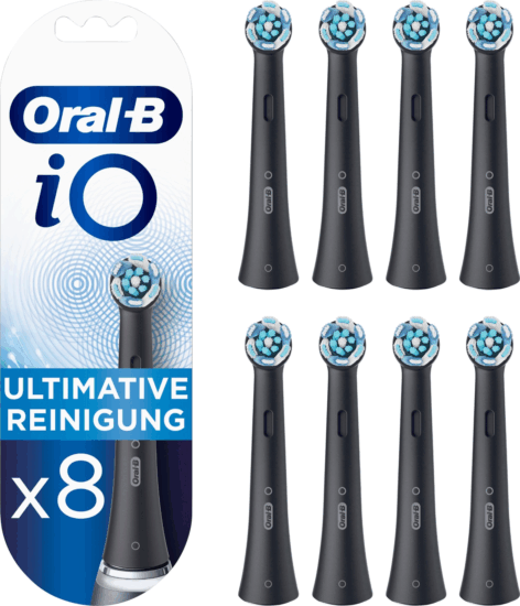 Oral-B iO Ultimate Clean Elektromos Fogkefe fej - Fekete (8db)
