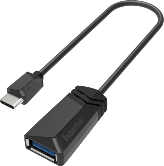 Hama 200312 USB-C apa - USB-A anya OTG Adapter - fekete Hama 200312 USB-C apa - USB-A anya OTG Adapter - fekete
