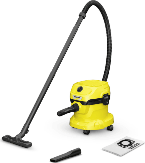 Karcher WD 2 PLUS V-12/4/18 Száraz Nedves porszívó - Sárga Karcher WD 2 PLUS V-12/4/18 Száraz Nedves porszívó - Sárga