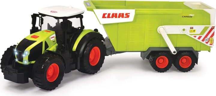 Dickie Toys Farm Traktor pótkocsival 64cm - Sárga