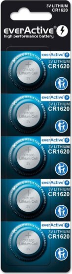 EverActive CR1620 Alkáli Gombelem (5db/csomag) EverActive CR1620 Alkáli Gombelem (5db/csomag)