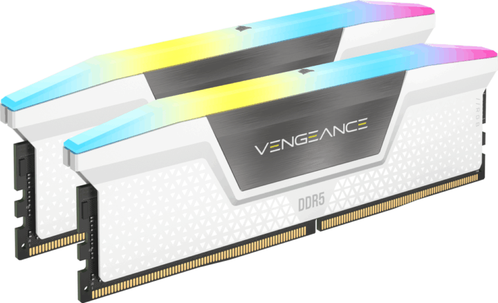 Corsair 32GB / 6000 Vengeance RGB White DDR5 RAM KIT (2x16GB) (CL40) Corsair 32GB / 6000 Vengeance RGB White DDR5 RAM KIT (2x16GB) (CL40)