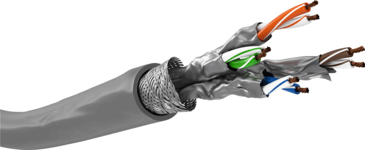 Goobay 96095 S/FTP CAT6a Installációs kábel 305m - Szürke