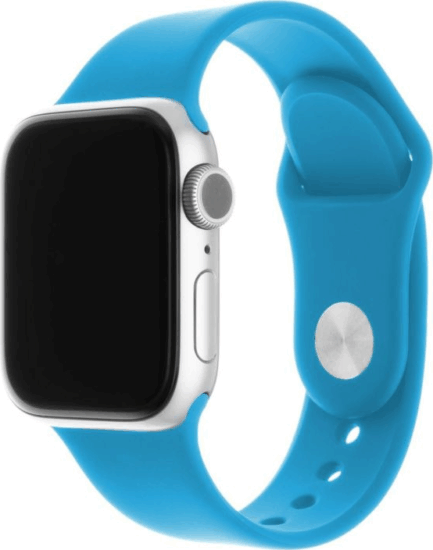 Fixed Apple Watch S1/2/3/4/5/6/7/SE Szilikon szíj 38/40/41 mm - Sötét kék
