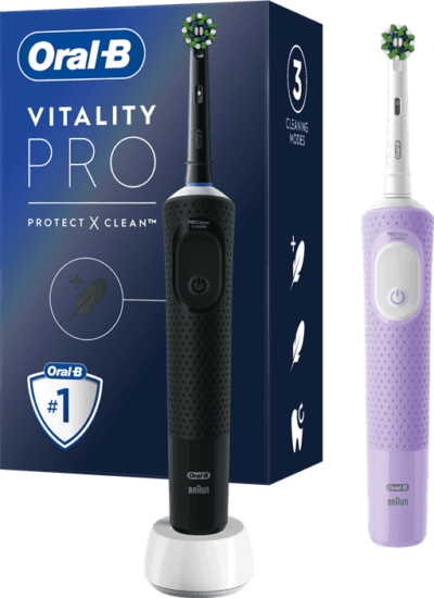 Oral-B Vitality Pro D103 Duo Elektromos fogkefe - Fekete/Lila
