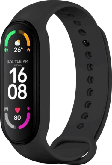 Fixed Xiaomi Mi Smart Band 5/6/7 Szilikon szíj - Fekete Fixed Xiaomi Mi Smart Band 5/6/7 Szilikon szíj - Fekete