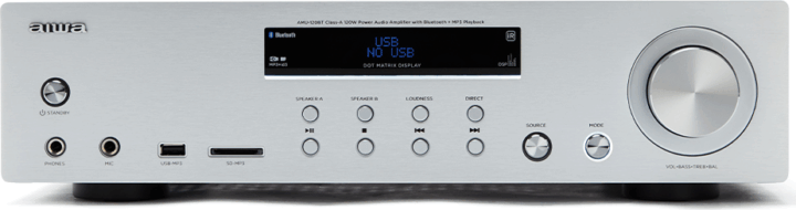 Aiwa AMU-120BTSL 2.0 Sztereó erősítő - Ezüst