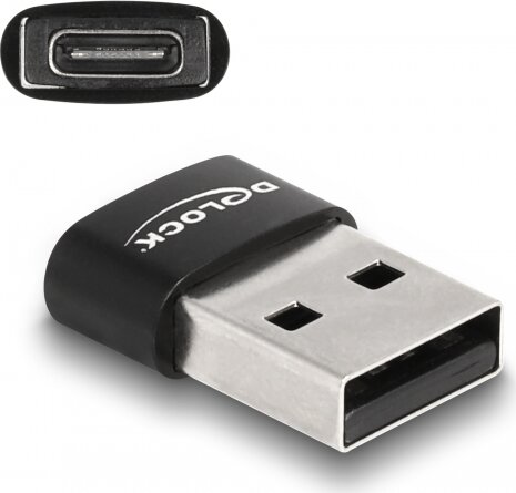 Delock 60002 USB-A apa - USB-C anya Adapter Delock 60002 USB-A apa - USB-C anya Adapter