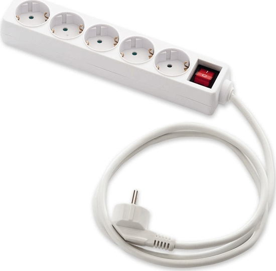 Famatel 9/705 250V Elosztó 5 aljzatos 1.5m - Fehér