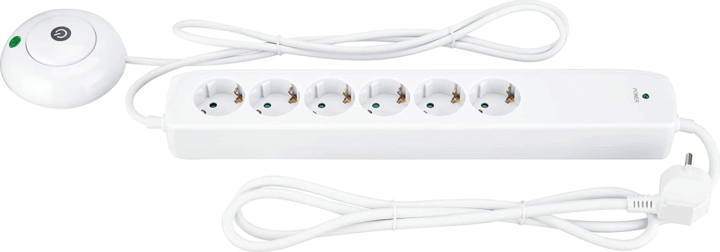 REV 00251201 230V Elosztó 6 aljzatos 1.4m - Fehér