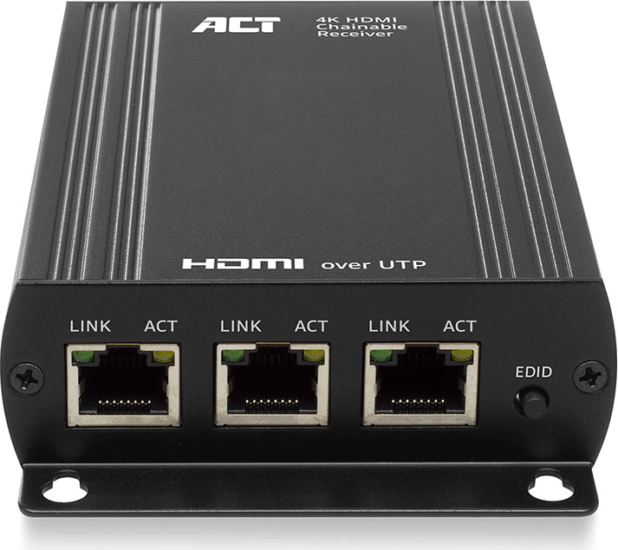 ACT AC7870 HDMI Reciever Unit UTP Jeltovábbító Vevőegység 4K 100m