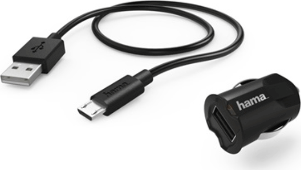 Hama 178380 Autós töltő 2,4A (1x USB) Fekete