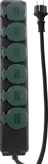 REV 0512469555 250V Elosztó 6 aljzatos 1.4m - Fekete REV 0512469555 250V Elosztó 6 aljzatos 1.4m - Fekete