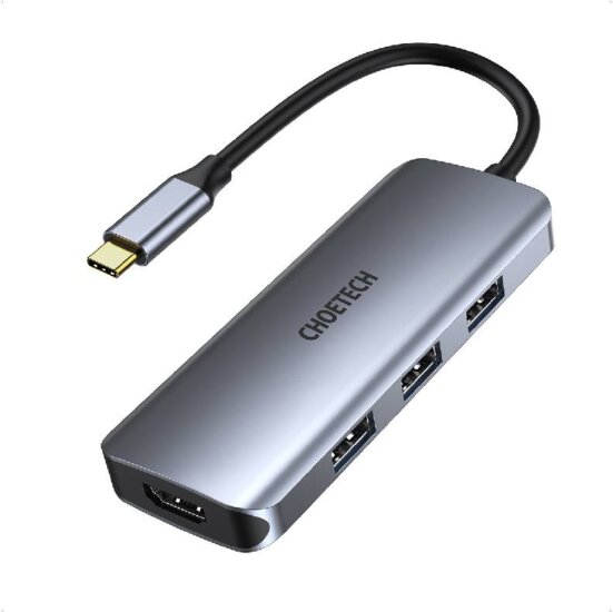 Choetech HUB-M19 USB Type-C HUB kártyaolvasóval (3 port)