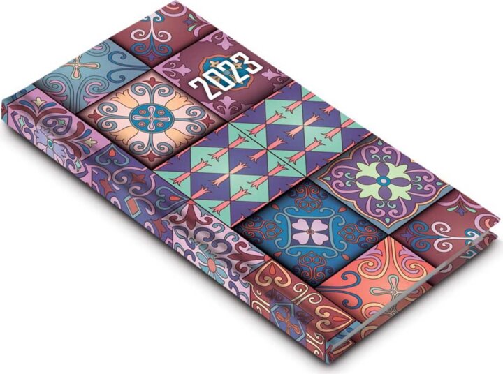 Realsystem Picture 90 x165mm Zsebnaptár - Mozaik mintás