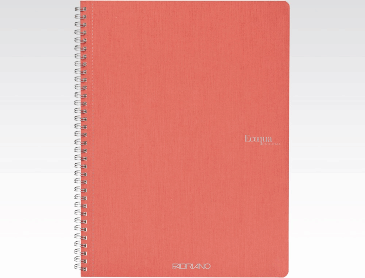 Fabriano Ecoqua 70 lapos A4 kockás spirálfüzet - Piros
