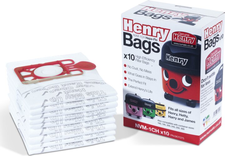 Numatic NVM1CH HEPA-Flo Porzsák (10db / csomag)