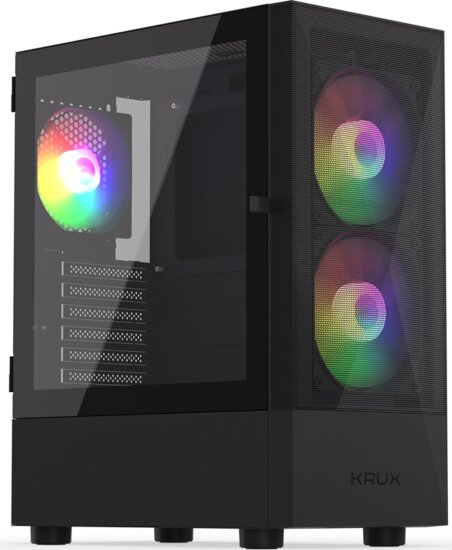 Krux VAKO Számítógépház - Fekete