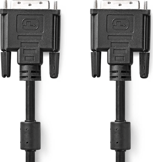 Nedis CCGP32001BK30 DVI-D - DVI-D kábel 3m - Fekete Nedis CCGP32001BK30 DVI-D - DVI-D kábel 3m - Fekete