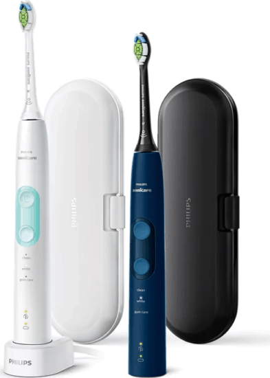 Philips Sonicare ProtectiveClean 5100 Szónikus fogkefe - Fehér/Kék (2db/csomag)
