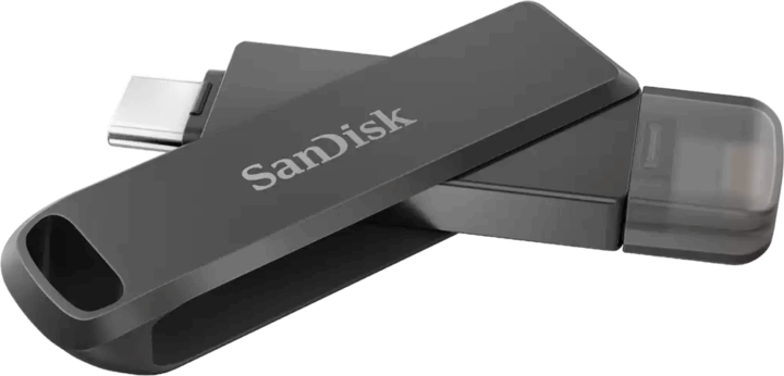 SanDisk 256GB iXpand Flash Drive Luxe USB 3.1 Pendrive - Fekete