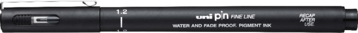 Uni PIN 1,2 mm Rajzmarker - Fekete