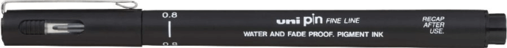 Uni PIN 0,8 mm Rajzmarker - Fekete