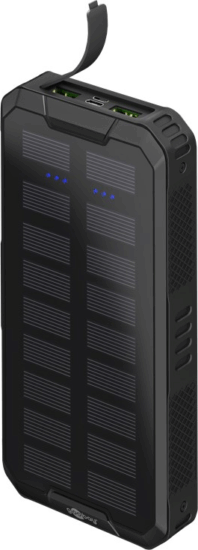 Goobay 53934 Napelemes Powerbank 20000mAh (1.5-2A / 5-12V) - Fekete