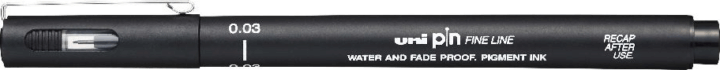 Uni PIN 0,03 mm Rajzmarker - Fekete