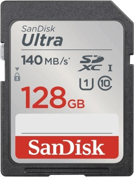 Sandisk 128GB Ultra SDXC UHS-I CL10 Memóriakártya