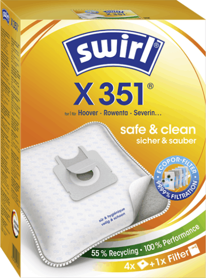Swirl X 351 MP Plus AirSpace Porzsák (4 db / csomag)