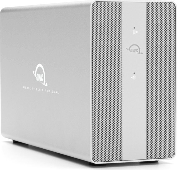 OWC Mercury Elite Pro Dual 2.5"/3.5" USB-C 3.2 Külső RAID ház - Ezüst OWC Mercury Elite Pro Dual 2.5"/3.5" USB-C 3.2 Külső RAID ház - Ezüst