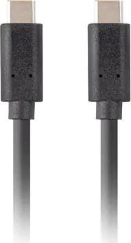 Lanberg USB-C apa - USB-C apa 3.2 Adat és töltő kábel - Fekete (1.8m) Lanberg USB-C apa - USB-C apa 3.2 Adat és töltő kábel - Fekete (1.8m)