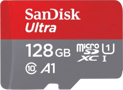 Sandisk 128GB Ultra Micro SDXC UHS-I CL10 Memóriakártya