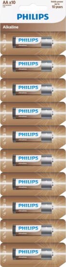 Philips LR6AL10S/10 Alkaline Ceruzaelem (10db/csomag)