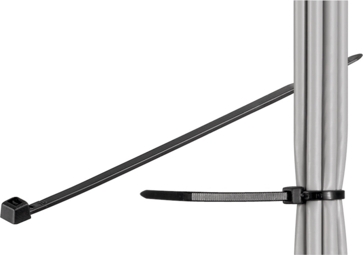 Goobay 17069 kábel kötegelő 200 x 2,5mm - Fekete (100db/csomag) Goobay 17069 kábel kötegelő 200 x 2,5mm - Fekete (100db/csomag)