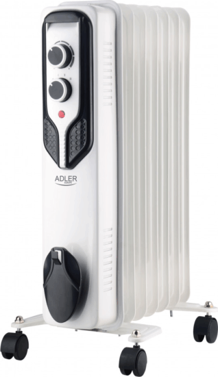 Adler AD 7815 Elektromos Olajradiátor 7 tagos 1500W - Fehér