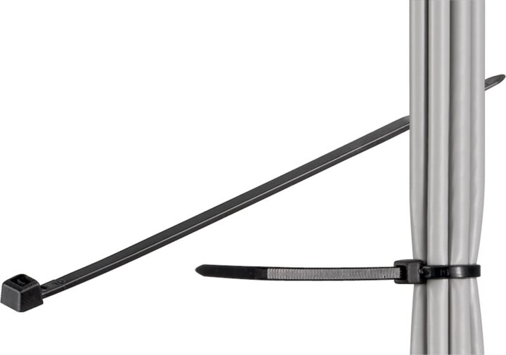 Goobay 17070 Kábel kötegelő (100db/csomag) - Fekete