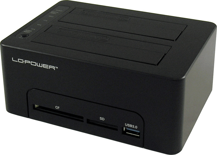 LC-Power LC-DOCK-U3-CR HDD Dokkoló és Klónozó állomás (USB 3.0 - SATA) LC-Power LC-DOCK-U3-CR HDD Dokkoló és Klónozó állomás (USB 3.0 - SATA)
