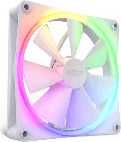 NZXT F140 RGB 140mm PWM Rendszerhűtő - Fehér NZXT F140 RGB 140mm PWM Rendszerhűtő - Fehér