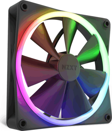 NZXT F140 RGB 140mm PWM Rendszerhűtő - Fekete NZXT F140 RGB 140mm PWM Rendszerhűtő - Fekete