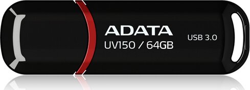 A-data 64GB UV150 USB 3.0 pendrive - Fekete/Piros