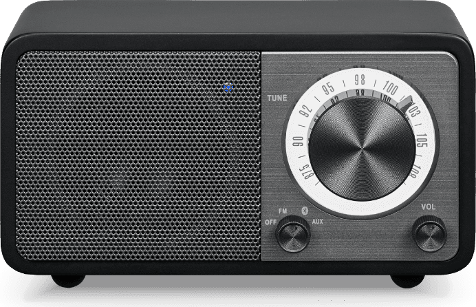 Sangean WR-7 Genuine Mini Bluetooth Rádió - Fekete