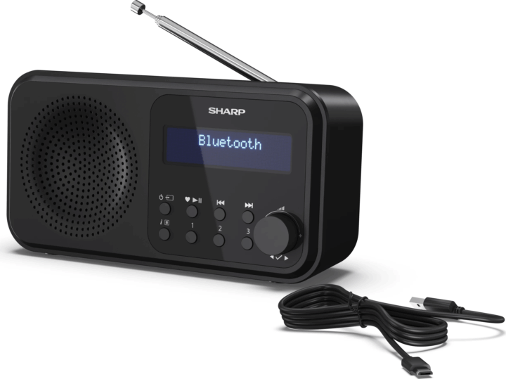 Sharp DRP420BK Rádió - Fekete