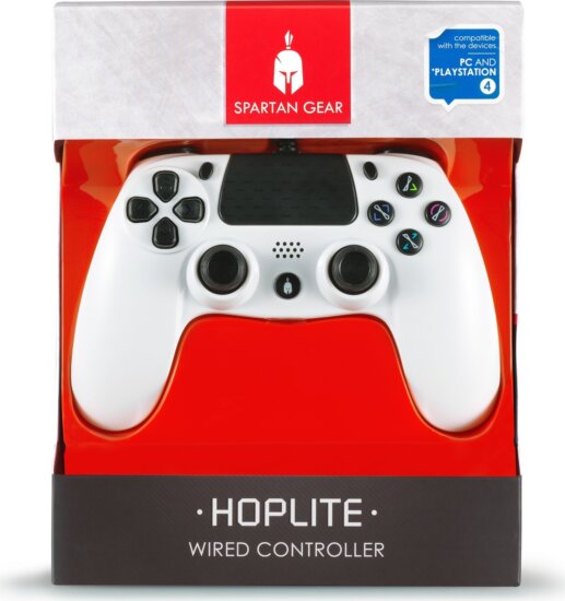 Spartan Gear Hoplite Vezetékes Controller - Fehér (PC/PS4)